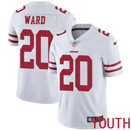 San Francisco 49ers Limited White Youth Jimmie Ward Road NFL Jersey 20 Vapor Untouchable